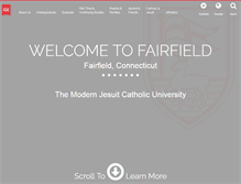 Tablet Screenshot of fairfield.edu